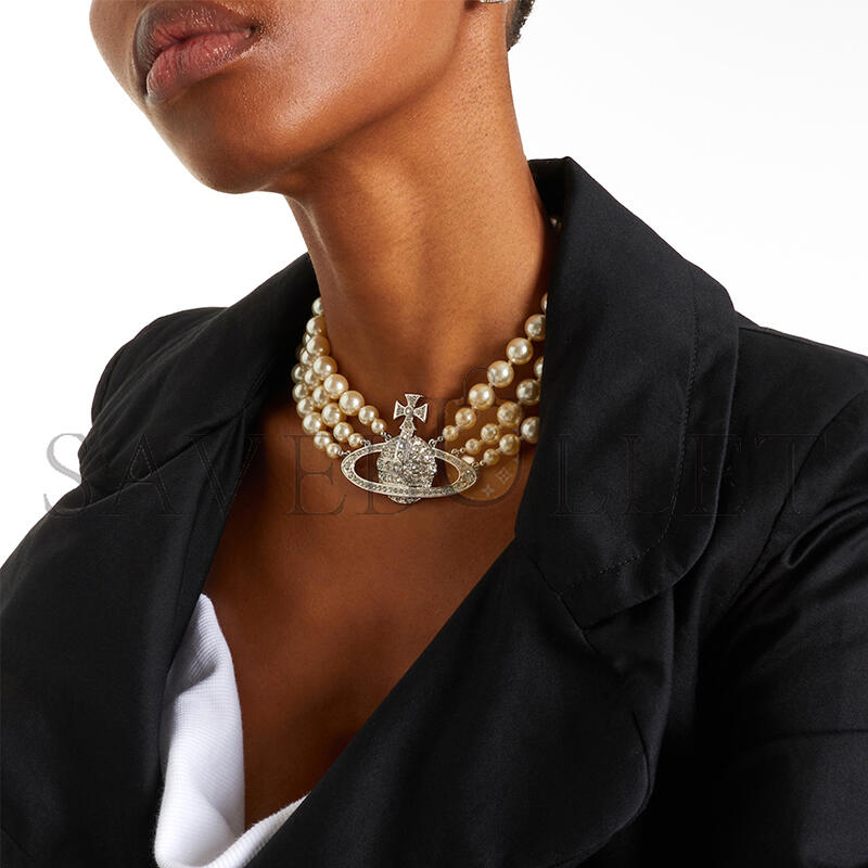 VIVIENNE WESTWOOD EMBELLISHED CHOKER 